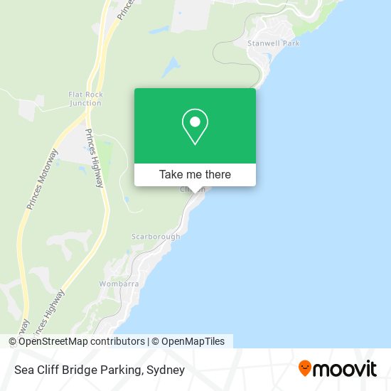 Sea Cliff Bridge Parking map