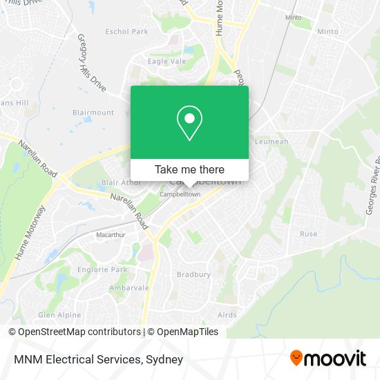 Mapa MNM Electrical Services