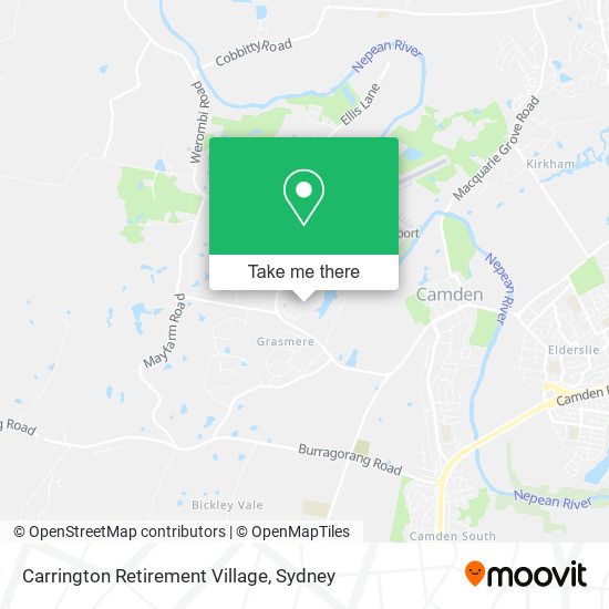 Carrington Retirement Village map