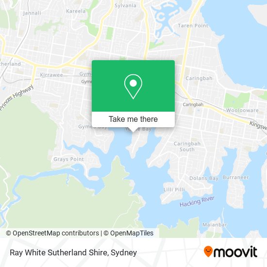 Ray White Sutherland Shire map