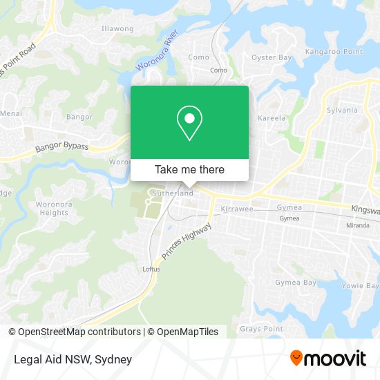 Mapa Legal Aid NSW