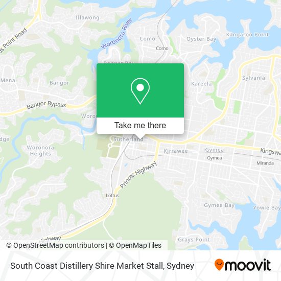 South Coast Distillery Shire Market Stall map