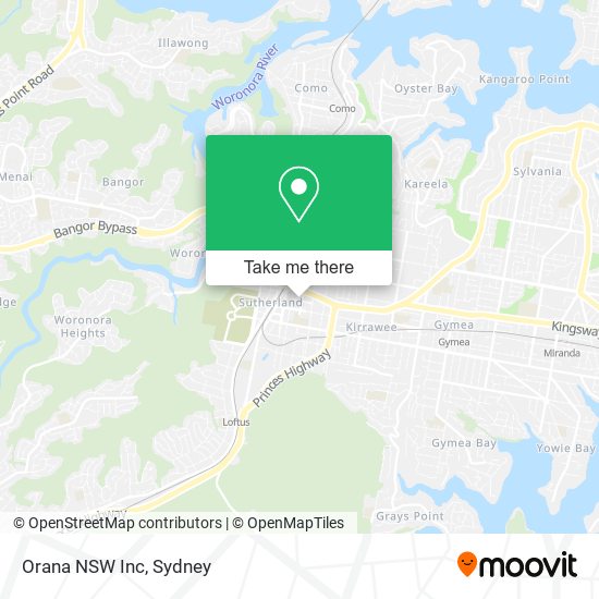 Orana NSW Inc map