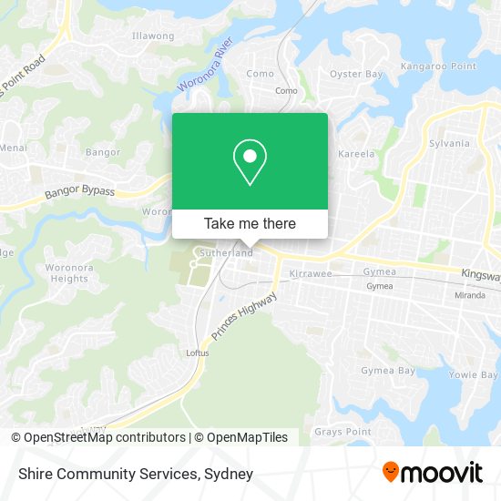 Shire Community Services map