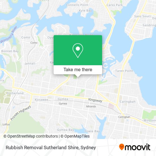 Rubbish Removal Sutherland Shire map