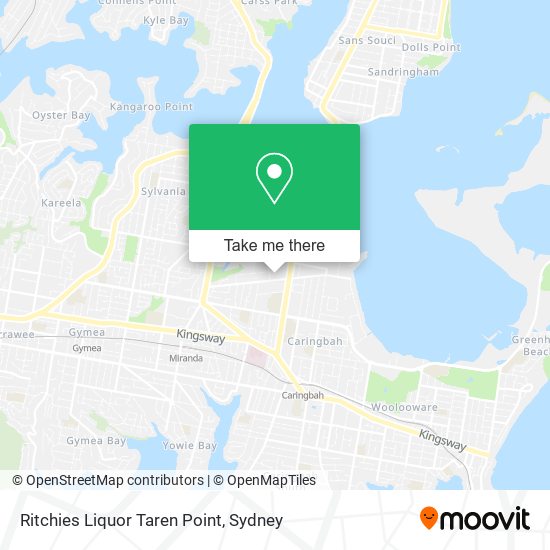 Ritchies Liquor Taren Point map