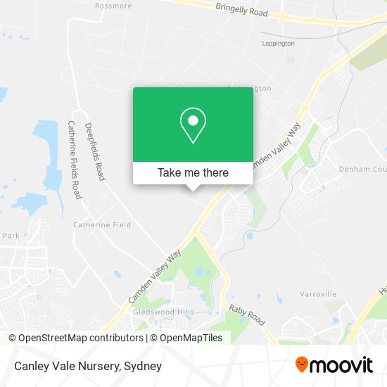 Canley Vale Nursery map