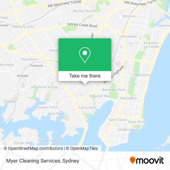 Myer Cleaning Services map