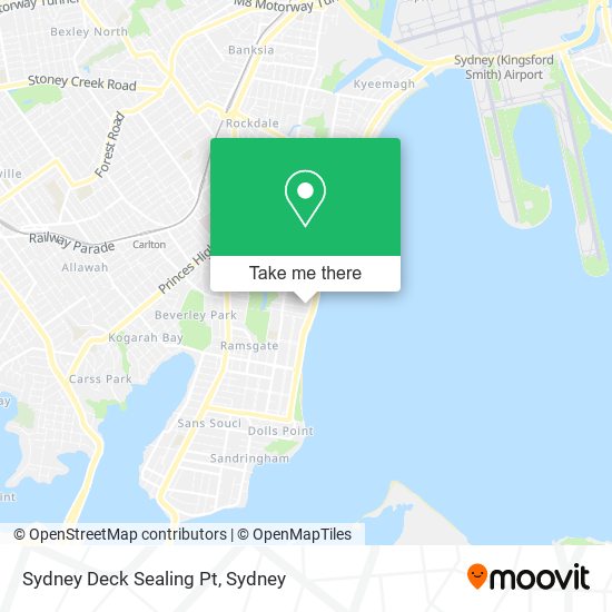 Mapa Sydney Deck Sealing Pt