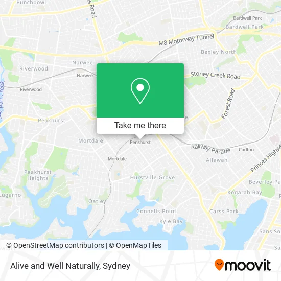 Alive and Well Naturally map