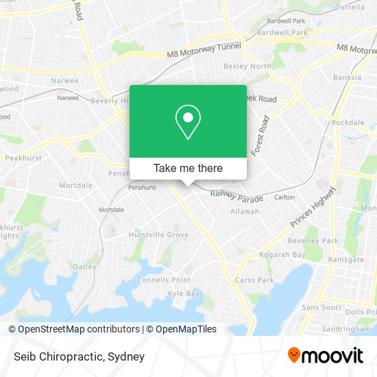 Seib Chiropractic map