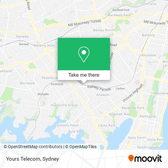 Mapa Yours Telecom
