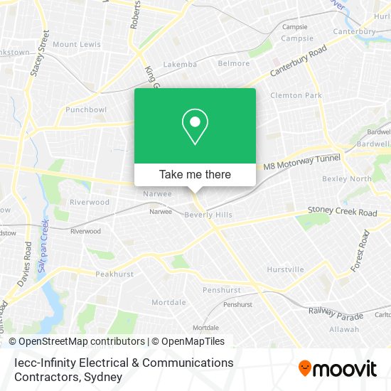Iecc-Infinity Electrical & Communications Contractors map
