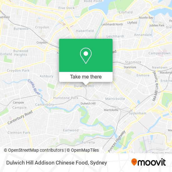 Mapa Dulwich Hill Addison Chinese Food