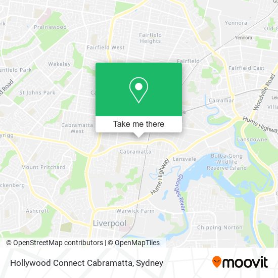 Hollywood Connect Cabramatta map