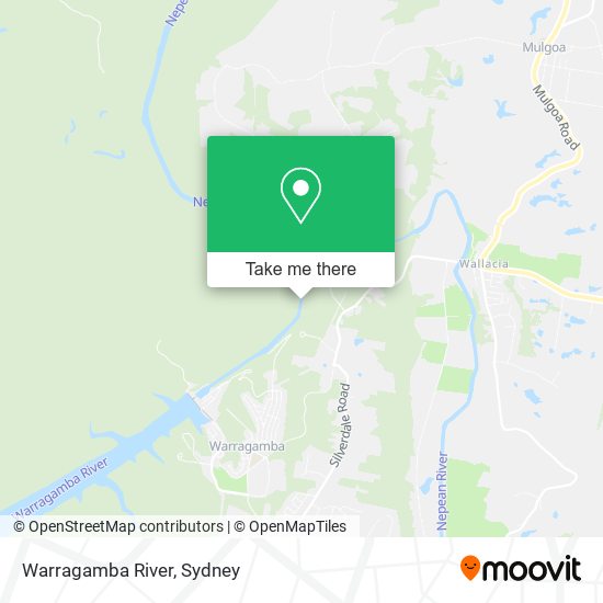 Warragamba River map