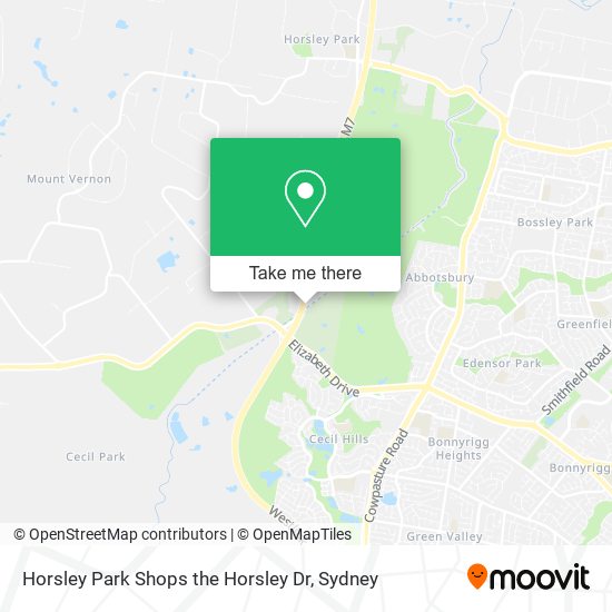 Horsley Park Shops the Horsley Dr map