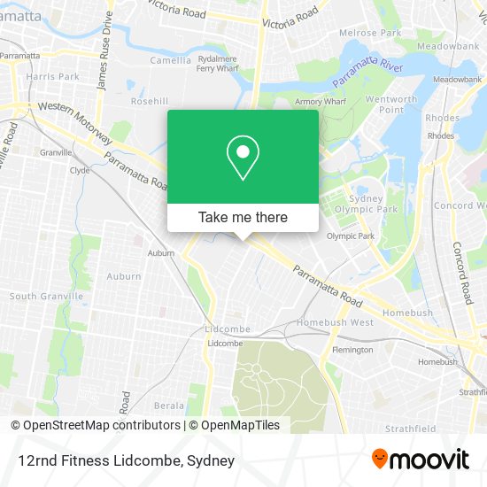 12rnd Fitness Lidcombe map