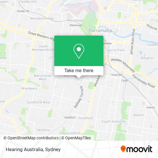 Hearing Australia map