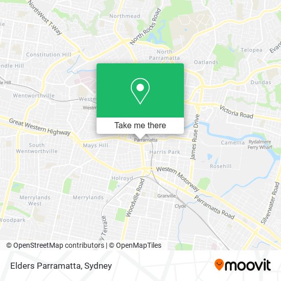 Elders Parramatta map