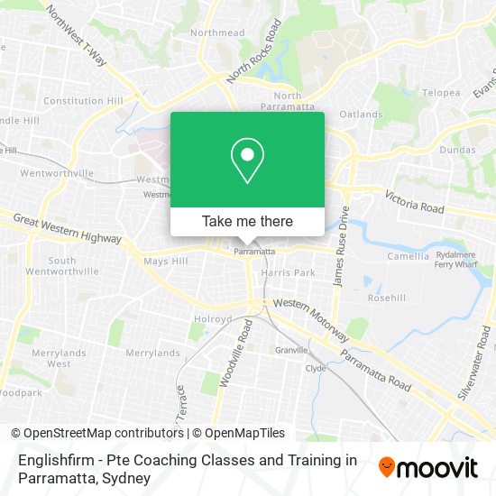 Englishfirm - Pte Coaching Classes and Training in Parramatta map