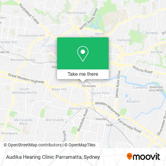 Audika Hearing Clinic Parramatta map