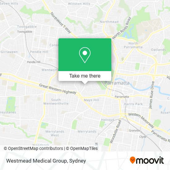 Mapa Westmead Medical Group