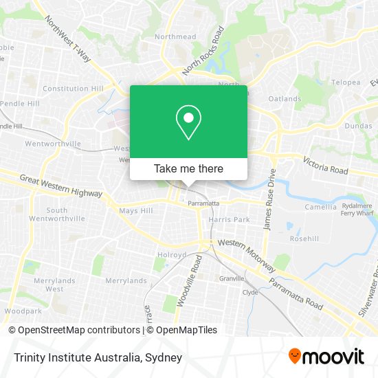 Trinity Institute Australia map