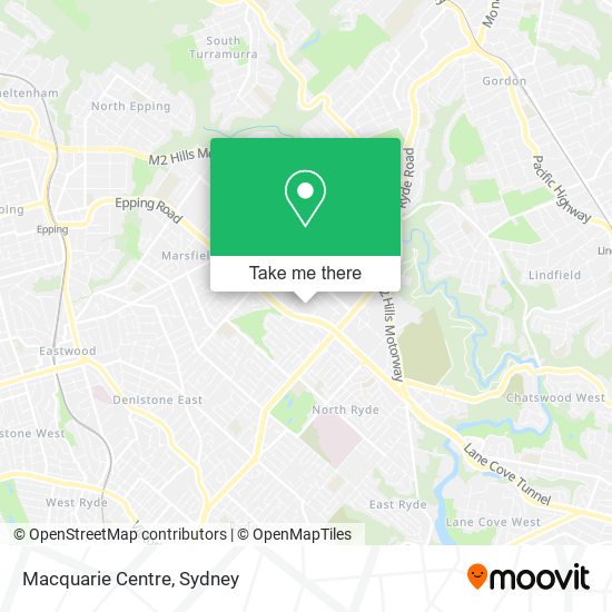 Macquarie Centre map