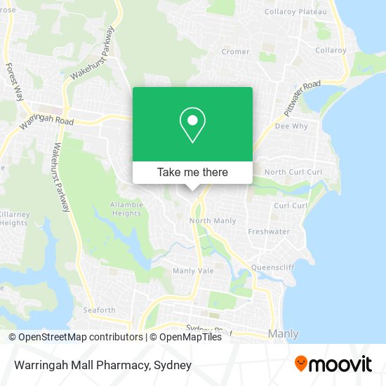 Warringah Mall Pharmacy map