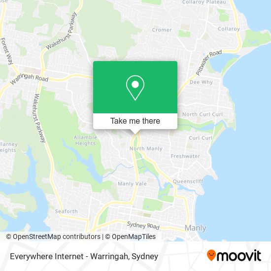 Everywhere Internet - Warringah map