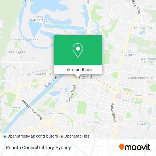 Penrith Council Library map