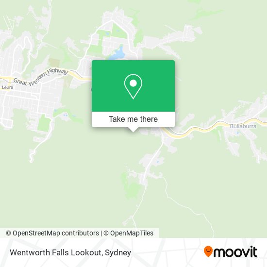 Wentworth Falls Lookout map