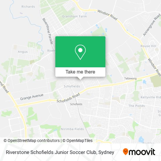 Riverstone Schofields Junior Soccer Club map