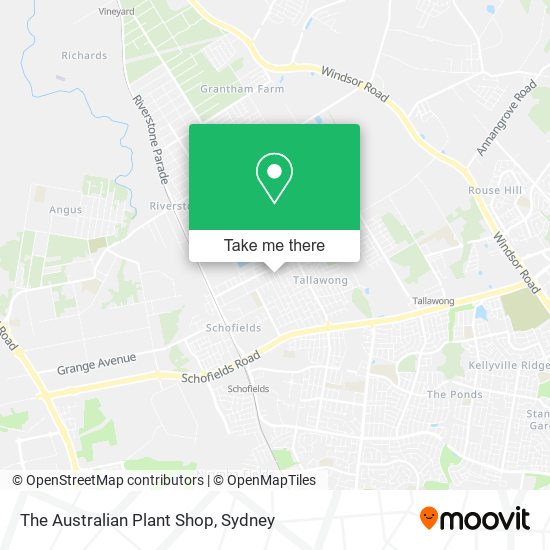 The Australian Plant Shop map