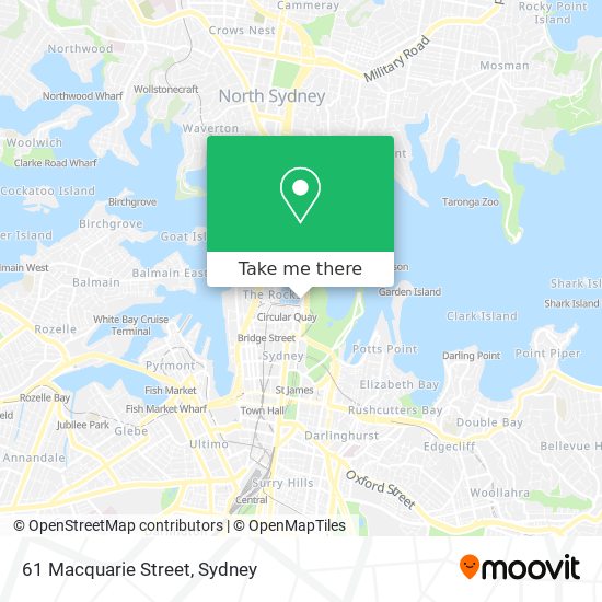 61 Macquarie Street map