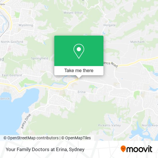 Your Family Doctors at Erina map