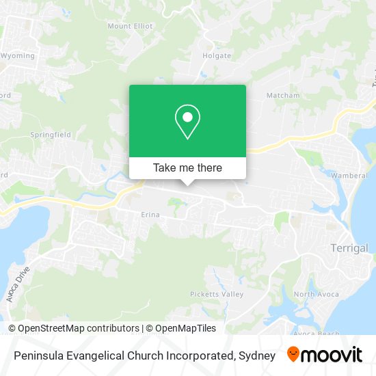 Mapa Peninsula Evangelical Church Incorporated