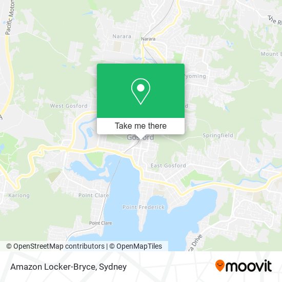 Mapa Amazon Locker-Bryce