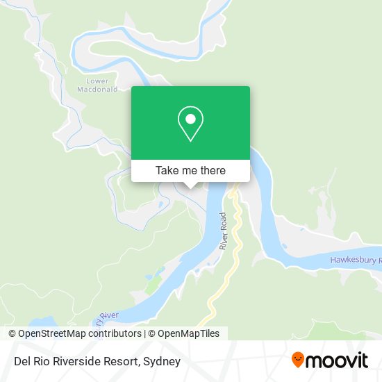 Del Rio Riverside Resort map