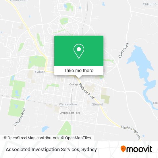Associated Investigation Services map