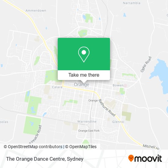 The Orange Dance Centre map