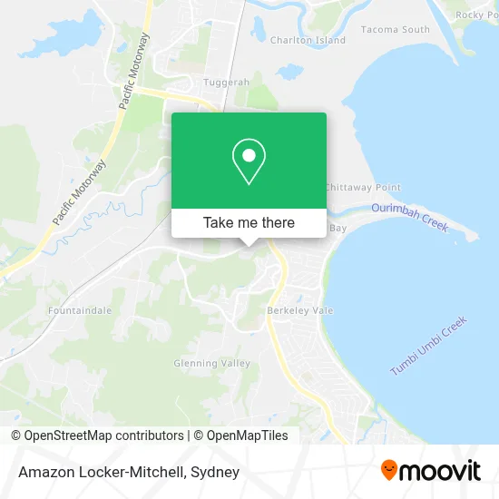 Mapa Amazon Locker-Mitchell