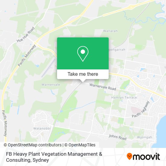 Mapa FB Heavy Plant Vegetation Management & Consulting