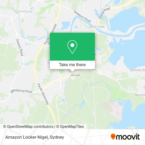 Mapa Amazon Locker-Nigel