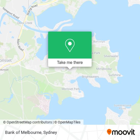 Mapa Bank of Melbourne