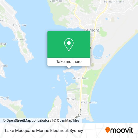 Lake Macquarie Marine Electrical map