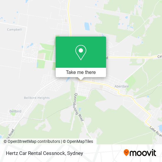 Hertz Car Rental Cessnock map