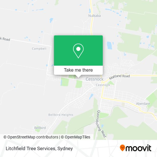 Litchfield Tree Services map