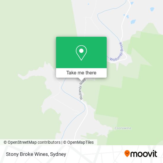 Stony Broke Wines map